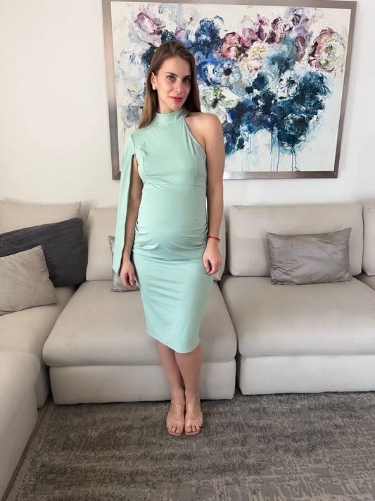 Vestido de maternidad CH Carola, verde claro