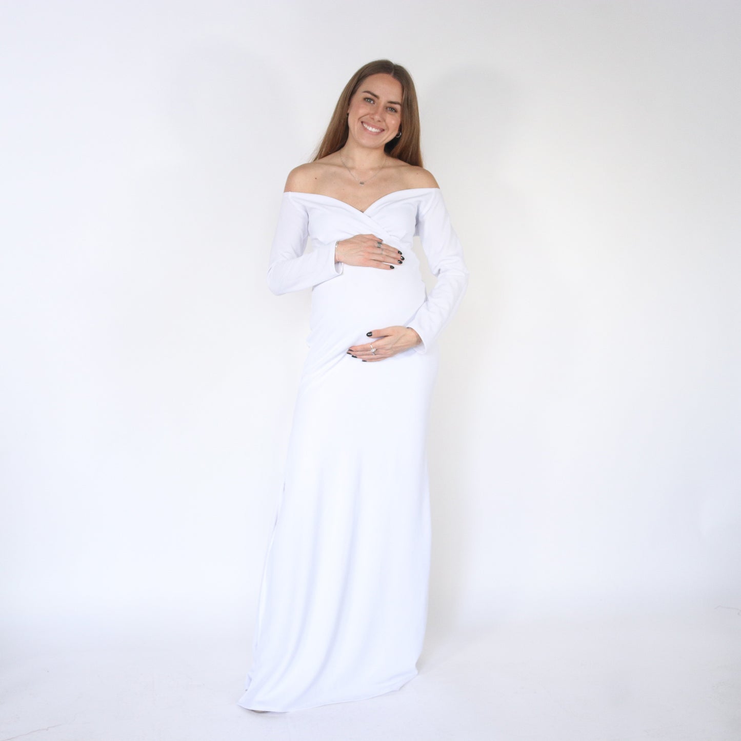 Vestido de maternidad sesión, Ritta blanco M