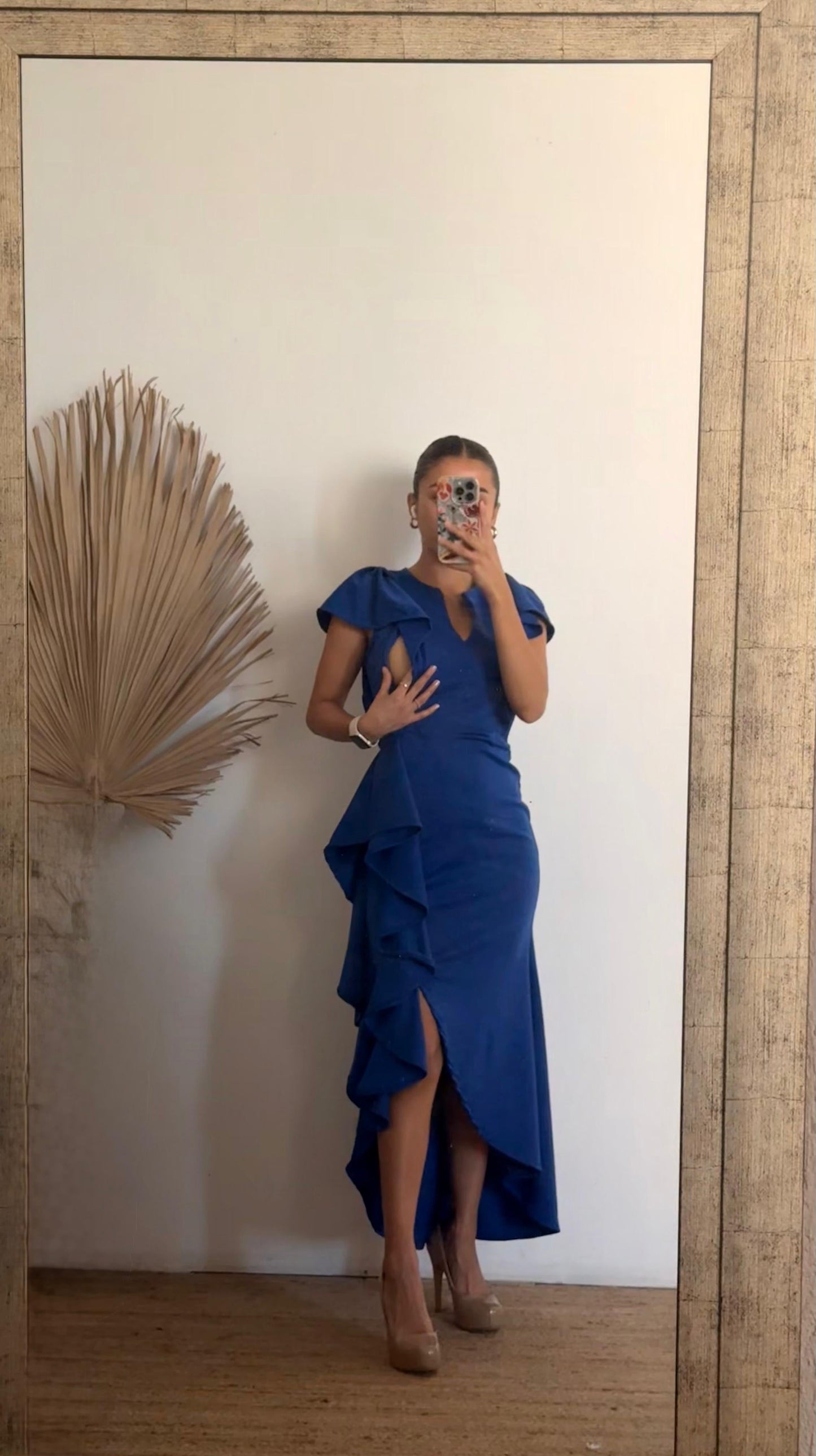 Vestido de lactancia, azul vivo Jessica M