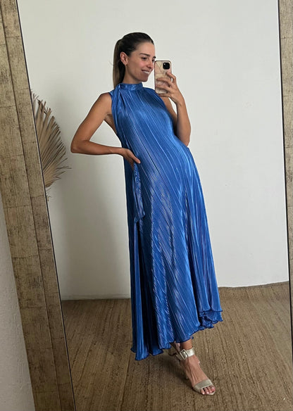 Vestido de maternidad Sonia rayas azules XG
