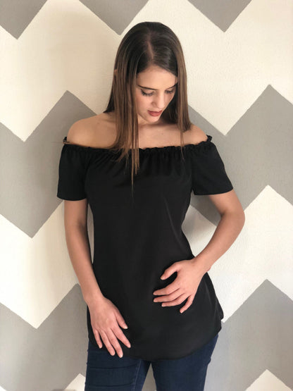 Blusa de maternidad, Emma Negro G y XG