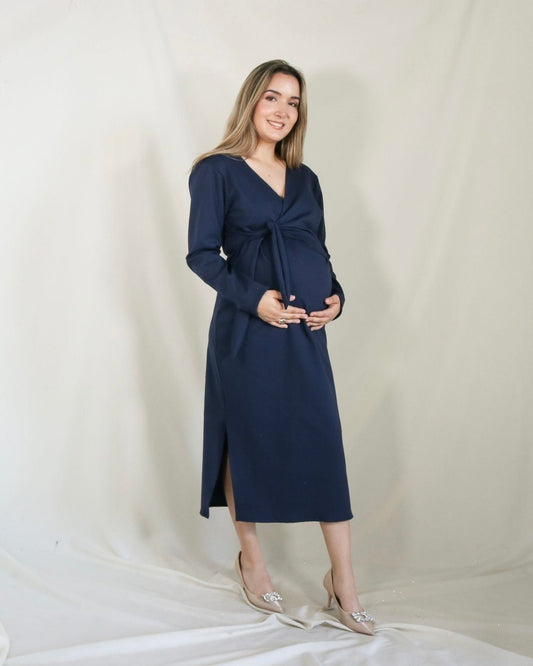 Vestido de maternidad Aitana azul marino Ponti roma