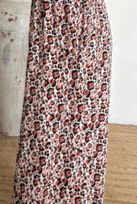 Tela leopardo rosa
