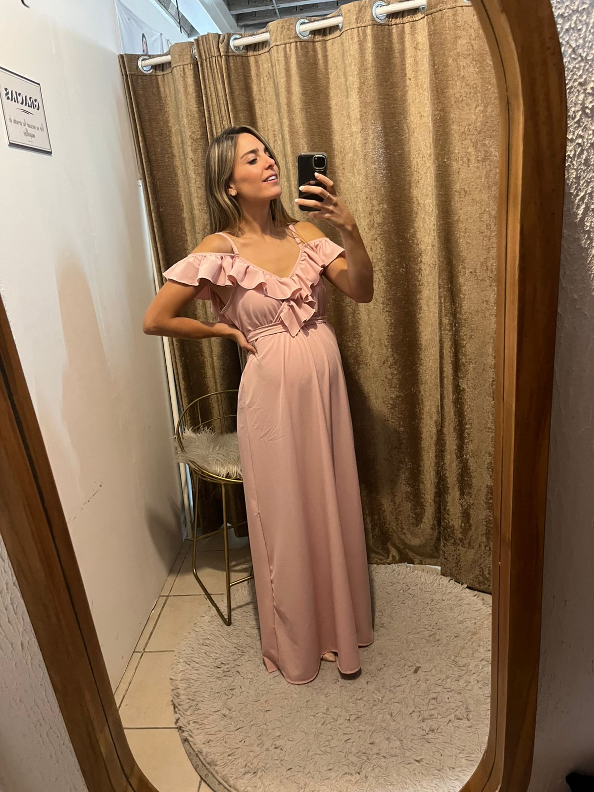 Vestido maternidad, Dayana rosa palo G