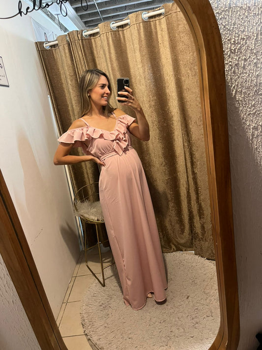Vestido maternidad, Dayana rosa palo G