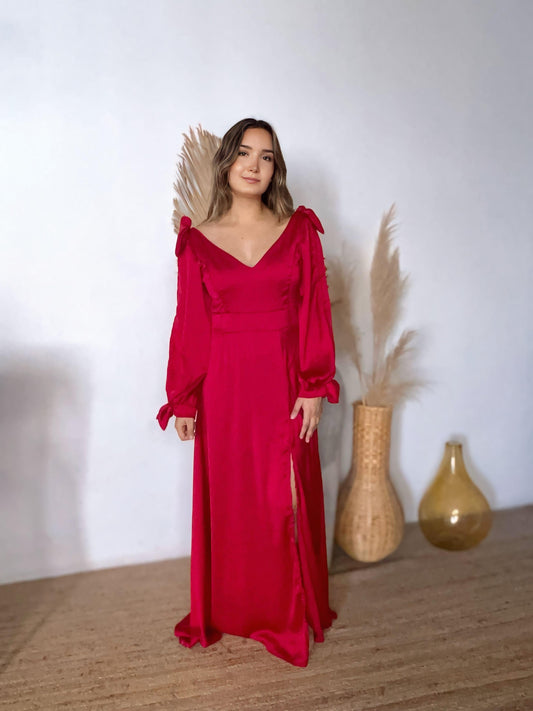 Vestido de lactancia, Nallely rojo