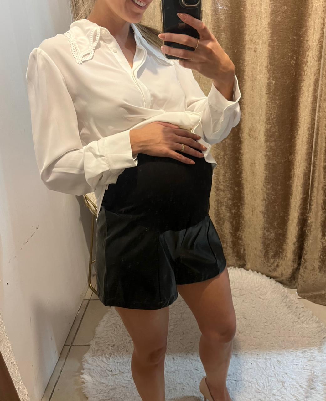 Short maternidad Vinipiel, negro CH