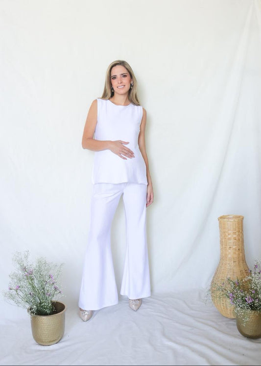 Conjunto de maternidad Cinthya, blanco