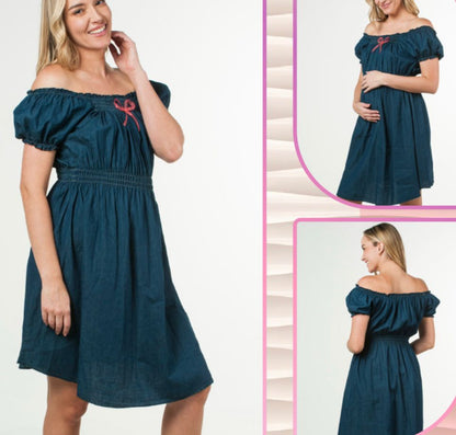 Vestido de maternidad mezclilla
