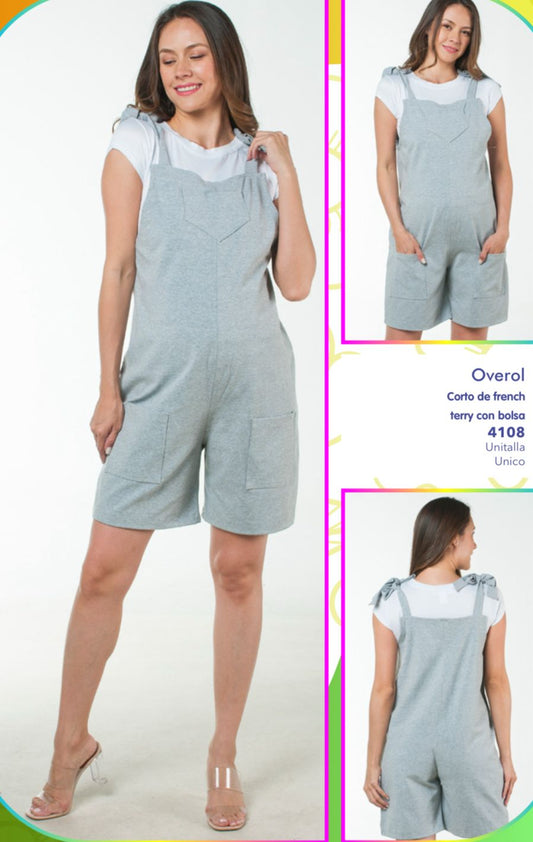 Overol de maternidad corto (varios colores)