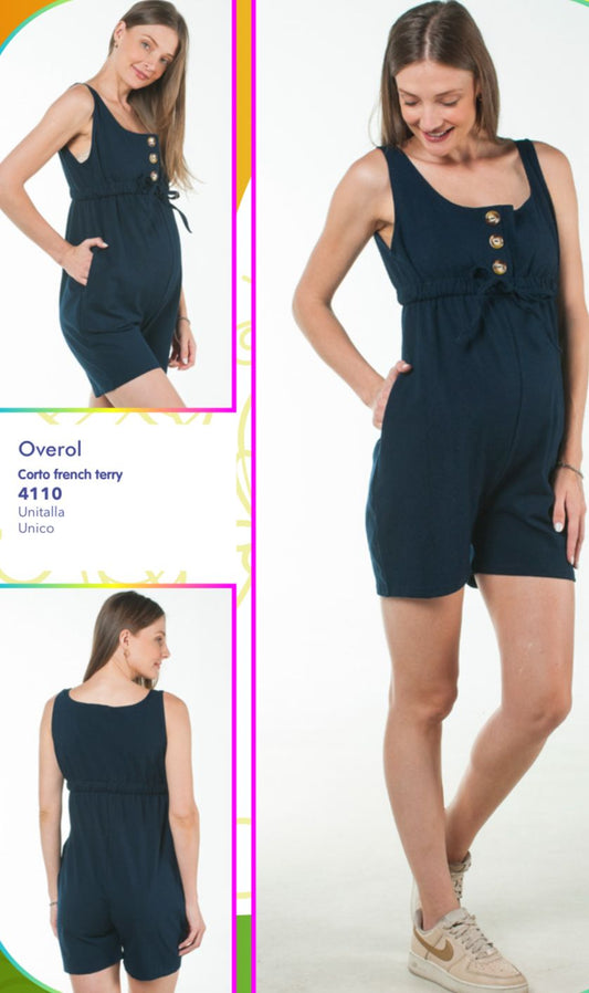Overol de maternidad corto (varios colores)