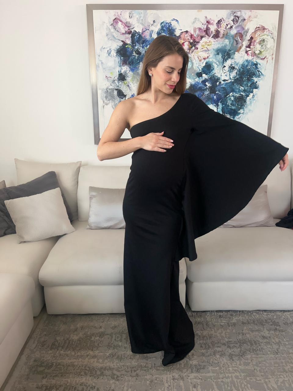 Vestido de maternidad Carolina, negro