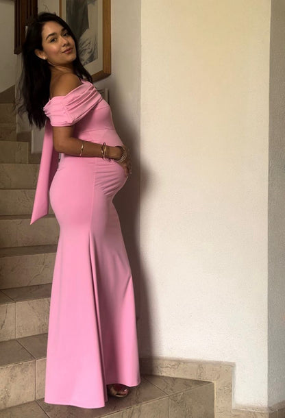 Vestido de maternidad Roberta, rosa maiot