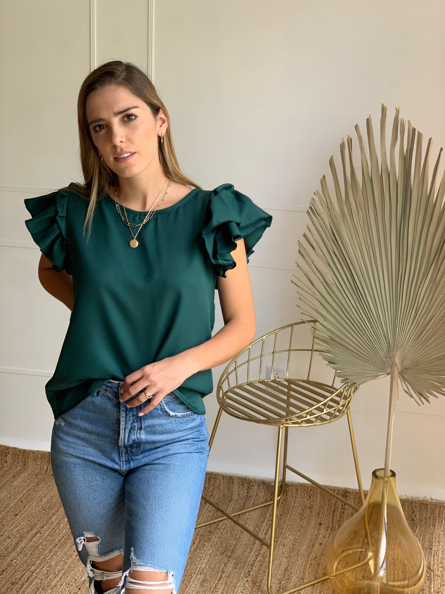 Blusa de lactancia, Adri verde CH, G y XG