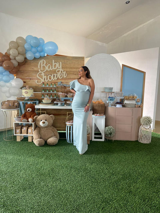 Vestido de maternidad, Astrid azul claro