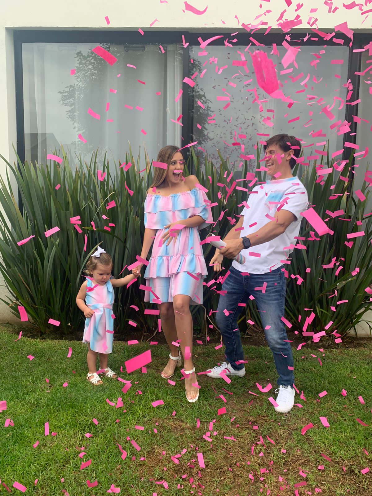 Vestidos Gender Reveal, Jessie degradado