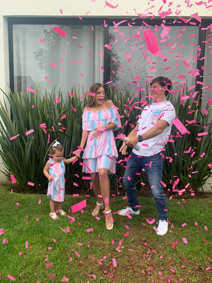 Vestidos Gender Reveal, Jessie degradado