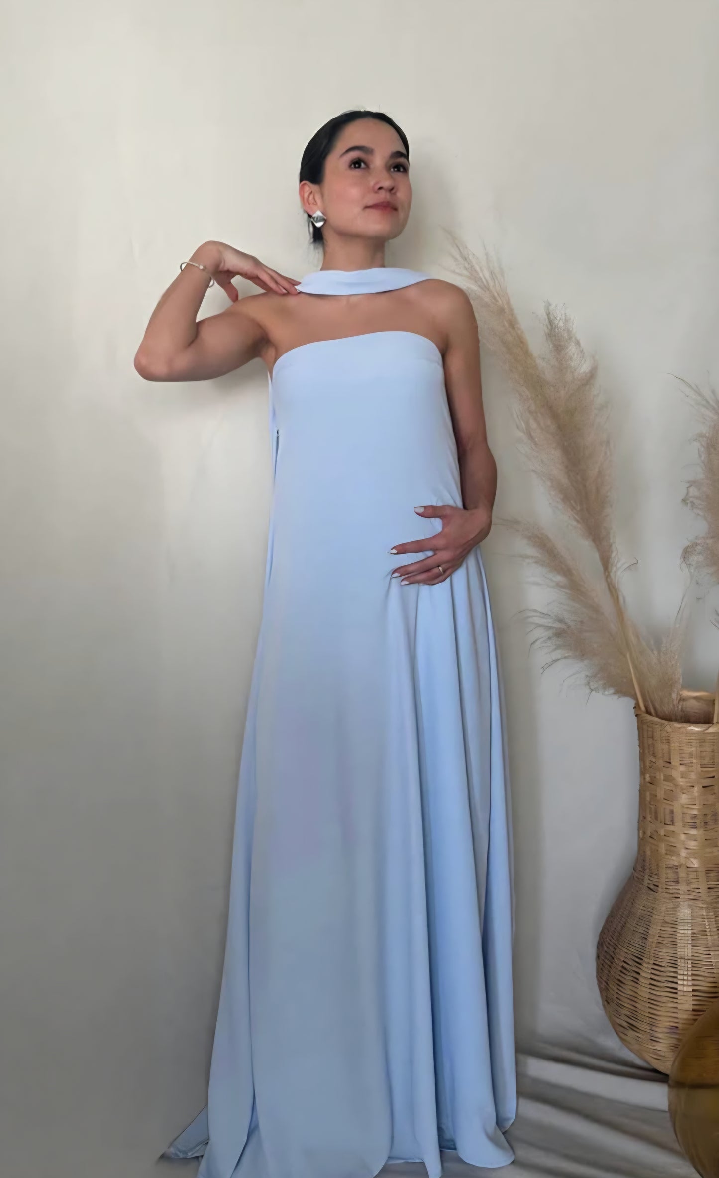 Vestido de Maternidad, Adela azul